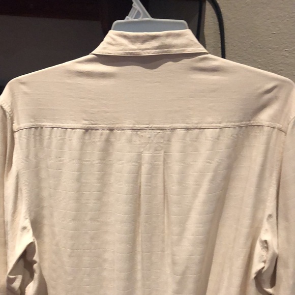 Men’s Long Sleeved Shirt by Original Island  Sport Cream Color Size XL - Picture 6 of 7